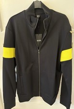 Hugo Boss Men's Tracksuit Top Size L Black And Yellow RRP £179