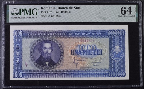 Romania banca stat 1000 - de,