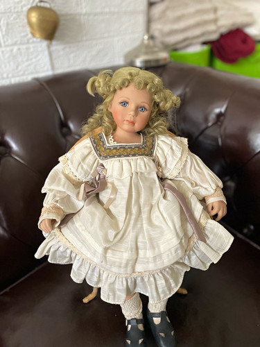 Porcelain girl doll - girl, blonde