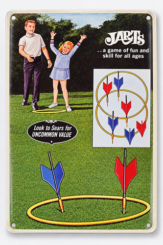1969 jarts lawn darts game - lawn,