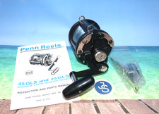 Penn 45 GLS graphite Lever Senator sea saltwater multiplier reel papers 799