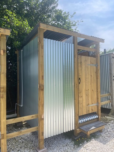 Glamping camping shower - camping,