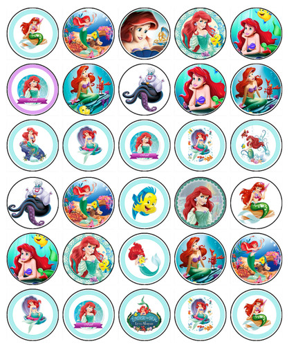 Little mermaid ariel cupcake - little,
