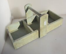 Large Vintage Wooden Tray Storage Compartments Drawer Old Tool Holder Shed 16"
