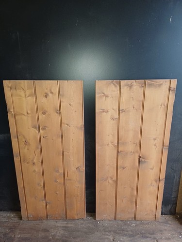 Old pine cupboard doors - pine,