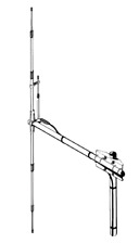 SIRIO SD DIPOLE OMNIDIRECTIONAL HF 26.5 - 30 MHz TUNABLE VERTICAL POLARIZATION