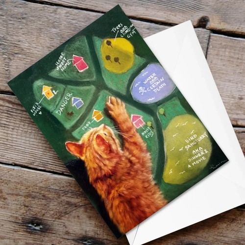 The catographer cat art - the,