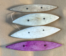 x4 ANTIQUE BONE TATTING SHUTTLES