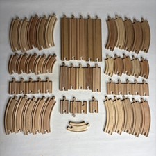 Wooden Train Track Set Of X55