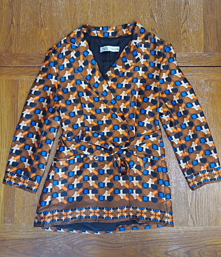 Zara geometric belted trench - zara,