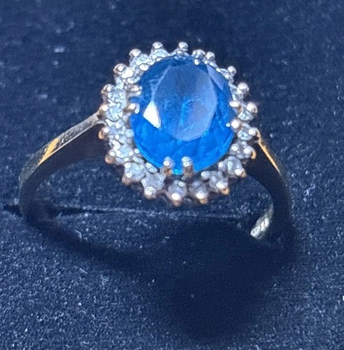 Aquamarine with diamonds kt - aquamarine,