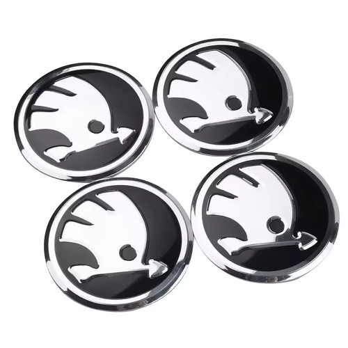 Skoda 56mm wheel centre caps - 56mm,