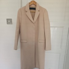 Zara Women's Wool Coat In Pink Size Small/S