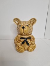 Vintage Ceramic Bear Honey Pot