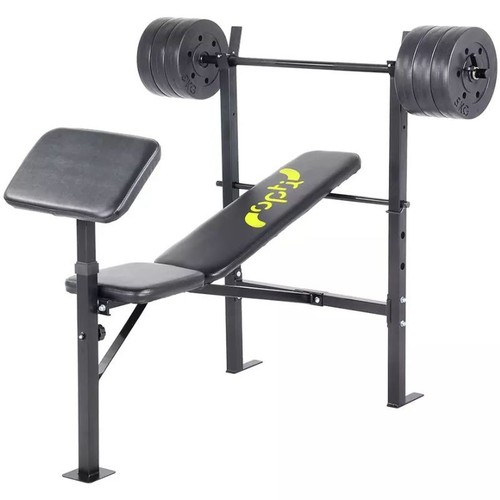 Opti bench with 30kg - 30kg, weights