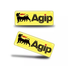 2 X Agip 3D Reflective Sticker