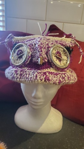 Handmade crochet owl hat - owl,