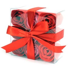 Luxury Red Soap Flowers 9 In A