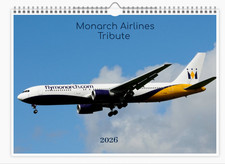 MONARCH AIRLINES  2026 WALL Calendar on high quality card Limited Edition