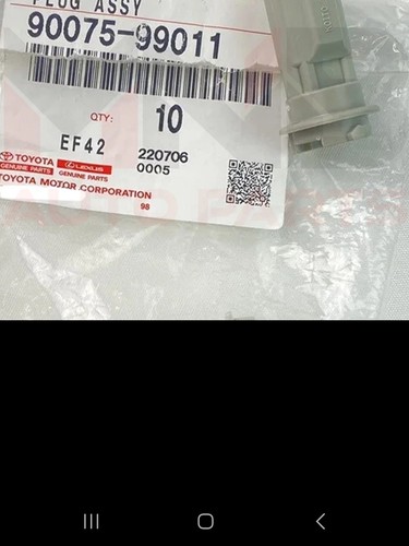 Genuine toyota licence - genuine,