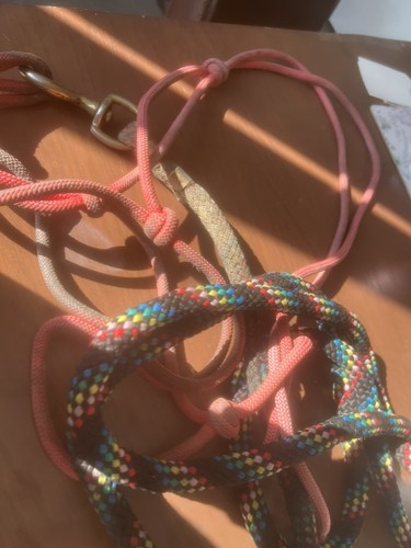 Rope halter headcollar - rope, natural