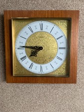 Rare Vintage Kienzle automatic Wall Clock (square wooden frame 27cm x 27cm)