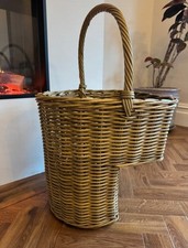 Wicker Stairs Storage Basket with Handle