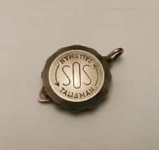 Sterling Silver SOS Talisman Pendant With Certificate Inserts
