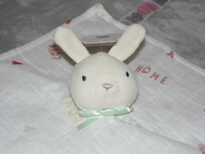 Primark rabbit comforter soft toy NEW cream bunny blankie Home Love Hearts