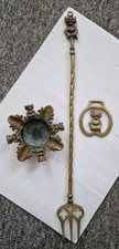 Three Vintage Brass Lincoln