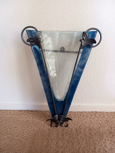 Large art deco fused - fused, glass