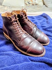 Viberg Horween Shell Cordovan Leather Boots UK8.5