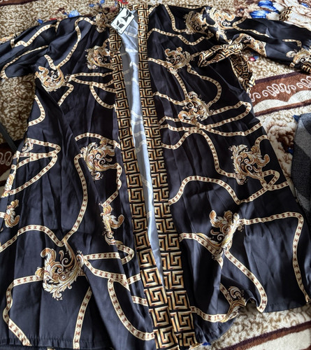 Women black gold baroque - black,