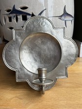 Alberto Tabellini Italy Etain Pewter Sconce Wall Candle Holder