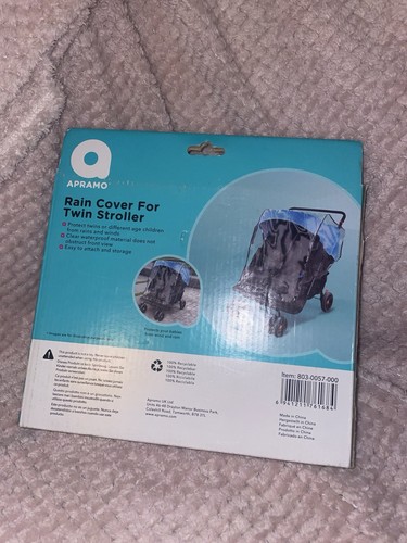 Apramo twin stroller rain - twin,