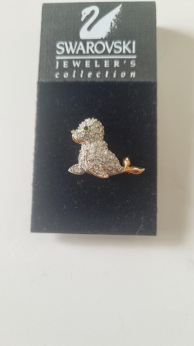 Swarovski seal tac pin brooch - tac,