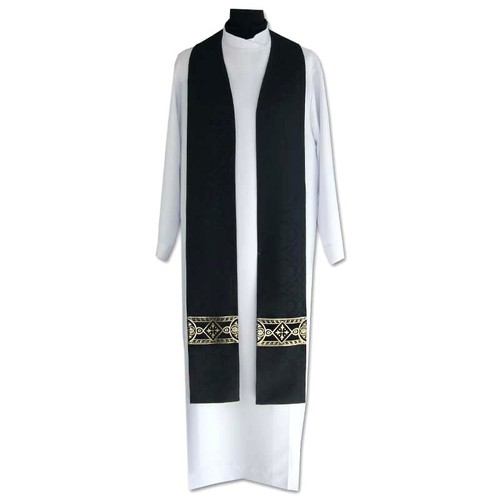 Priest stole black with - priest,