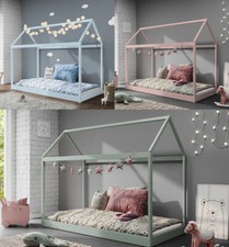 Treehouse Single Bed Frame 3FT Kids Sleeper Wooden House Low Childs Canopy Bed