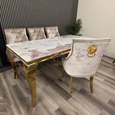 180cm Large Louis Gold Cream