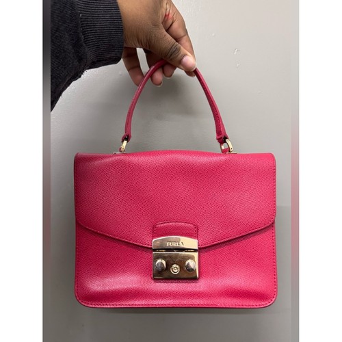Furla red leather - furla,