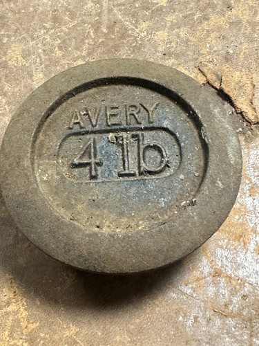 Vintage avery 4lb - cast, iron