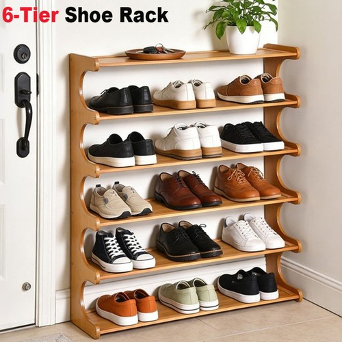 Tier wooden shoe - 6, rack