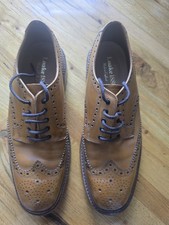 Loake Chester Brogue Tan Calf Leather UK8.5