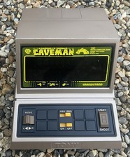 Grandstand Caveman Tabletop Electronic Arcade Game VFD Display, 1982 Working