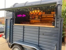 Converted horse box catering trailer/ Rice trailer/ Mobile Bar/ Gin/ Coffee
