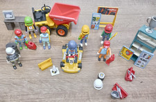 Playmobil go-kart, crew, dumper truck and accessories