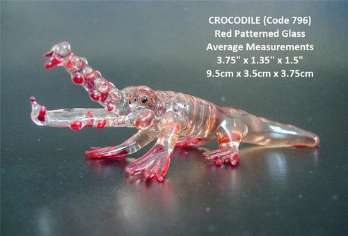 Glass crocodile alligator - glass,