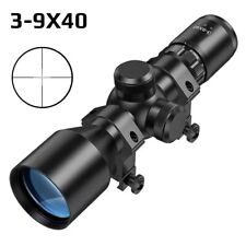 3-9x40 Compact Riflescope Optical Rifle Scope Crosshair Sight Telescope