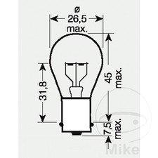 JMP Bulb 6V21W Ba15S Fits