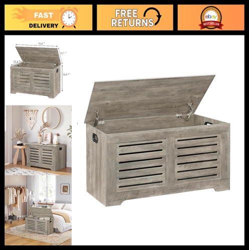 Wooden storage chest - wooden,